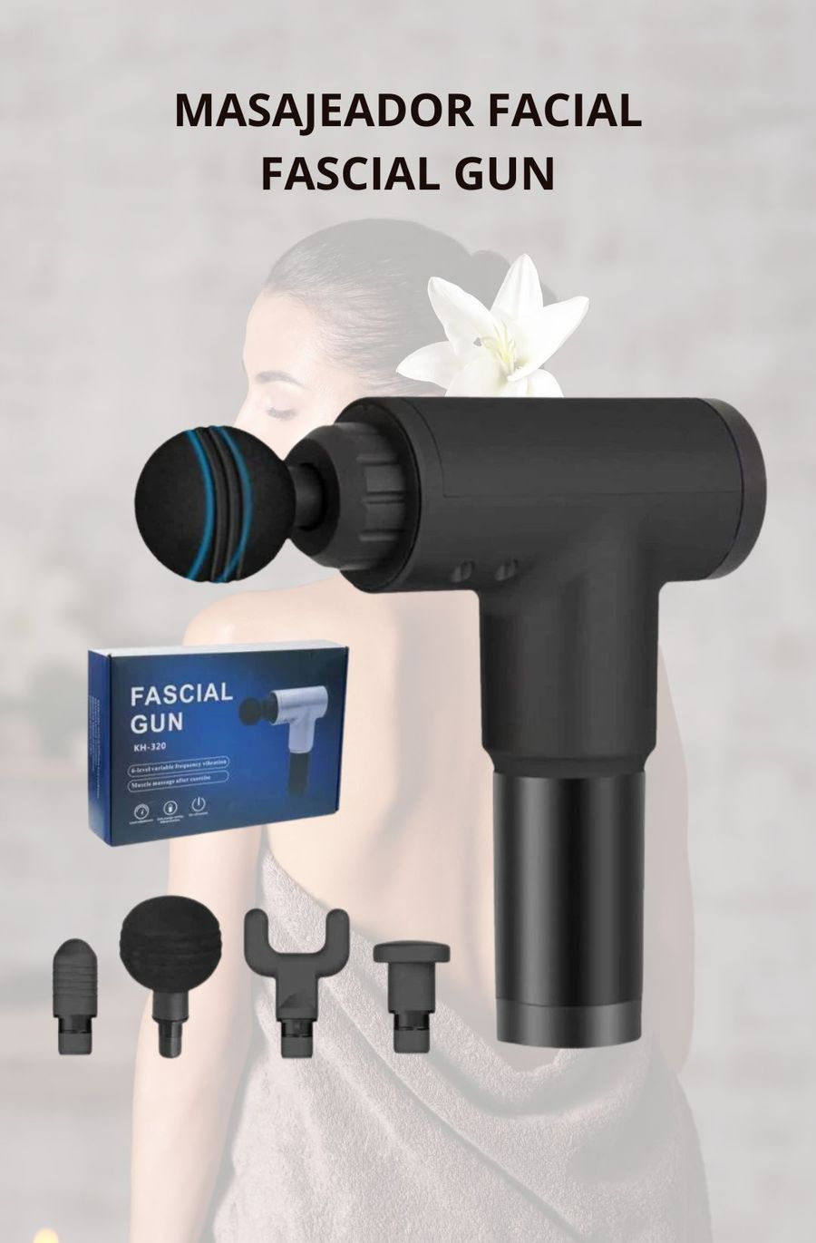 Miniatura 2 de Masajeador Fascial Gun 6 Velocidad